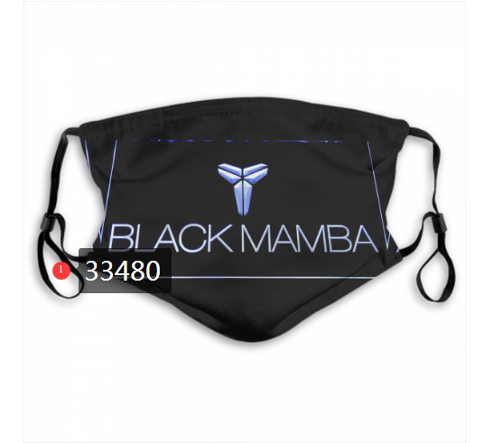 2021 NBA Los Angeles Lakers #24 kobe bryant 33480 Dust mask with filter->nba dust mask->Sports Accessory